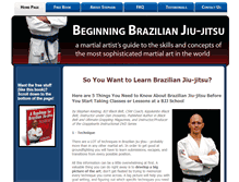Tablet Screenshot of beginningbjj.com